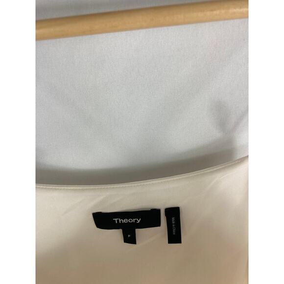 Theory Georgette Drape Slip Cami Off White Size P - Picture 4 of 6